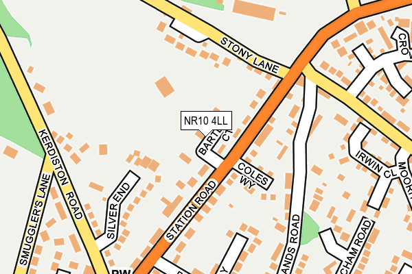 NR10 4LL map - OS OpenMap – Local (Ordnance Survey)