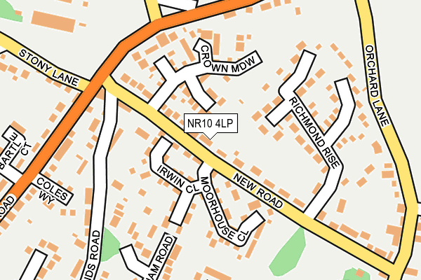 NR10 4LP map - OS OpenMap – Local (Ordnance Survey)