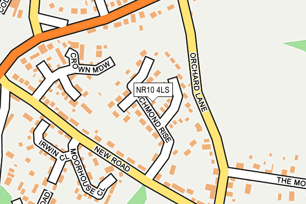NR10 4LS map - OS OpenMap – Local (Ordnance Survey)