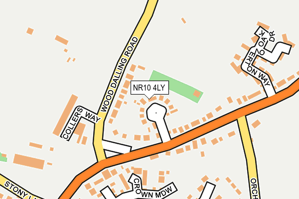 NR10 4LY map - OS OpenMap – Local (Ordnance Survey)