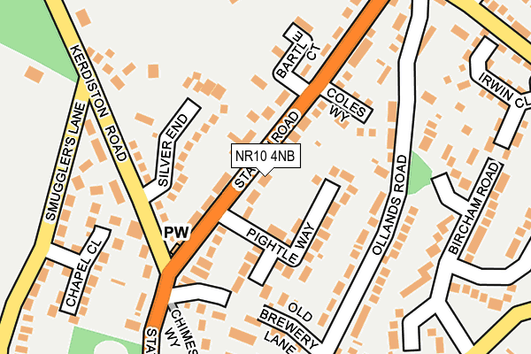 NR10 4NB map - OS OpenMap – Local (Ordnance Survey)