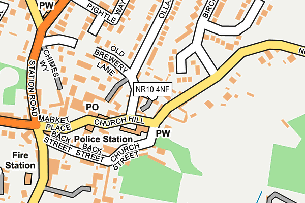NR10 4NF map - OS OpenMap – Local (Ordnance Survey)