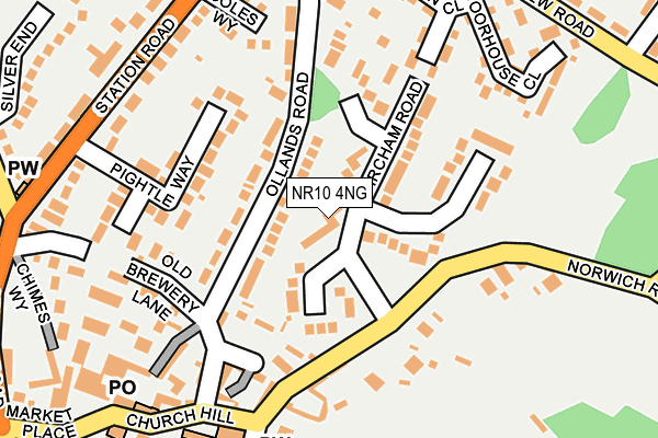 NR10 4NG map - OS OpenMap – Local (Ordnance Survey)