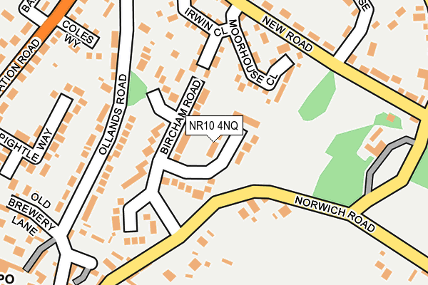 NR10 4NQ map - OS OpenMap – Local (Ordnance Survey)
