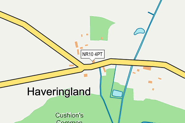 NR10 4PT map - OS OpenMap – Local (Ordnance Survey)