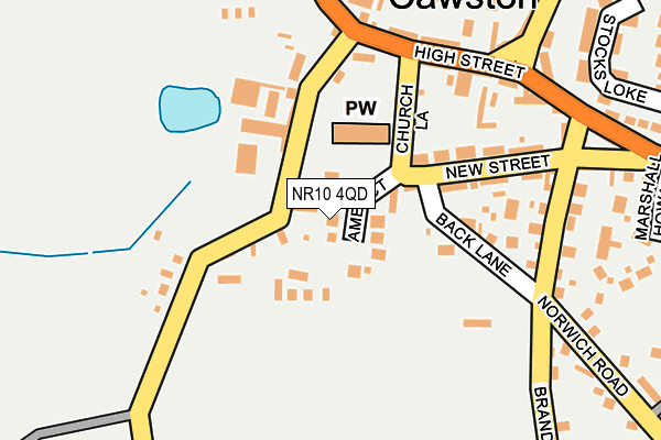NR10 4QD map - OS OpenMap – Local (Ordnance Survey)