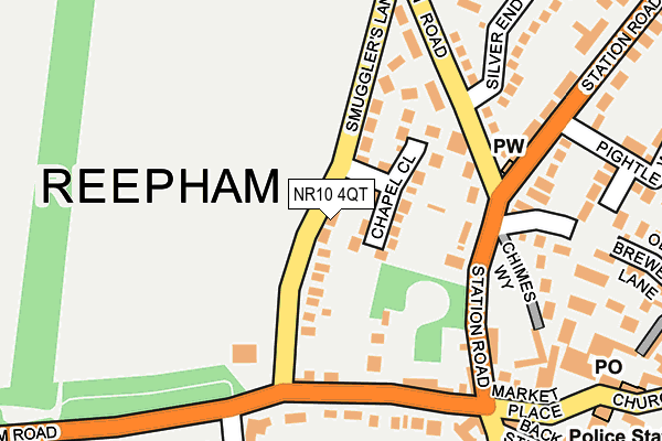 NR10 4QT map - OS OpenMap – Local (Ordnance Survey)