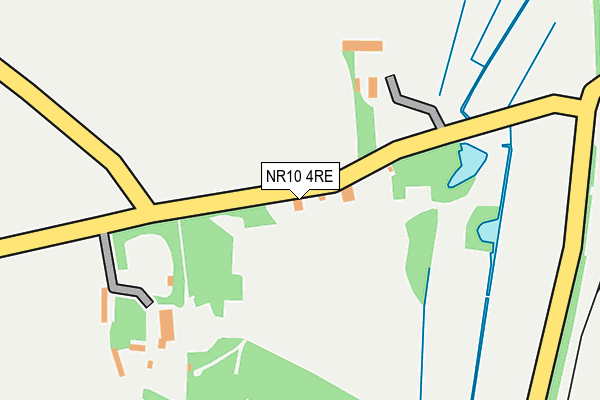 NR10 4RE map - OS OpenMap – Local (Ordnance Survey)