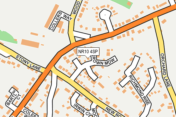 NR10 4SP map - OS OpenMap – Local (Ordnance Survey)