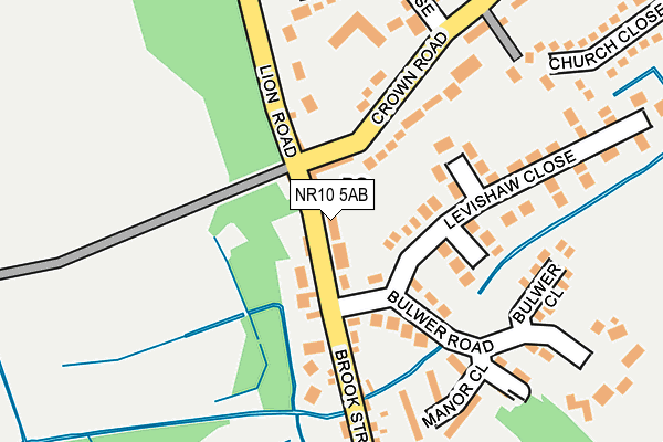 NR10 5AB map - OS OpenMap – Local (Ordnance Survey)