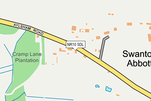 NR10 5DL map - OS OpenMap – Local (Ordnance Survey)