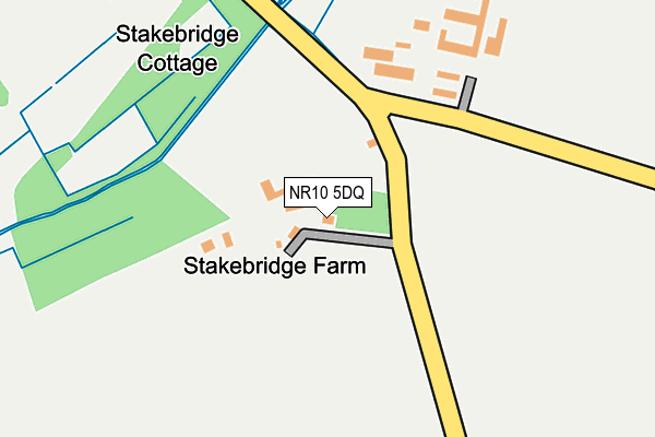 NR10 5DQ map - OS OpenMap – Local (Ordnance Survey)
