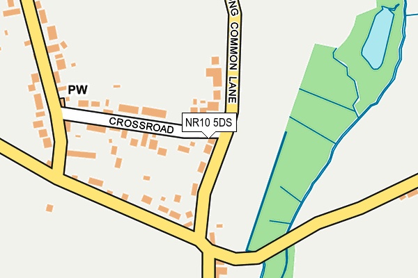 NR10 5DS map - OS OpenMap – Local (Ordnance Survey)
