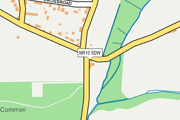 NR10 5DW map - OS OpenMap – Local (Ordnance Survey)