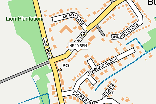 NR10 5EH map - OS OpenMap – Local (Ordnance Survey)