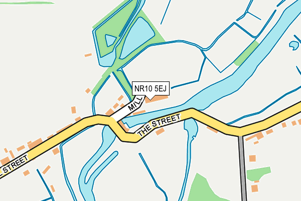 NR10 5EJ map - OS OpenMap – Local (Ordnance Survey)