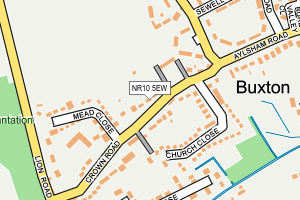 NR10 5EW map - OS OpenMap – Local (Ordnance Survey)