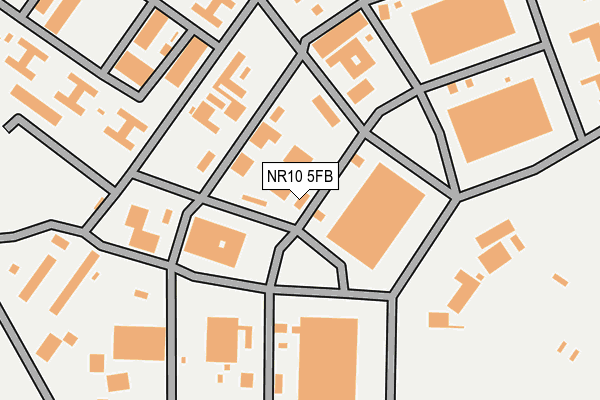NR10 5FB map - OS OpenMap – Local (Ordnance Survey)