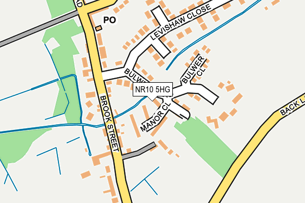 NR10 5HG map - OS OpenMap – Local (Ordnance Survey)