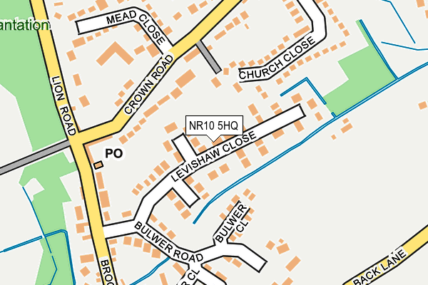 NR10 5HQ map - OS OpenMap – Local (Ordnance Survey)