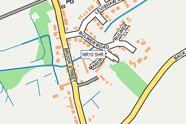 NR10 5HR map - OS OpenMap – Local (Ordnance Survey)