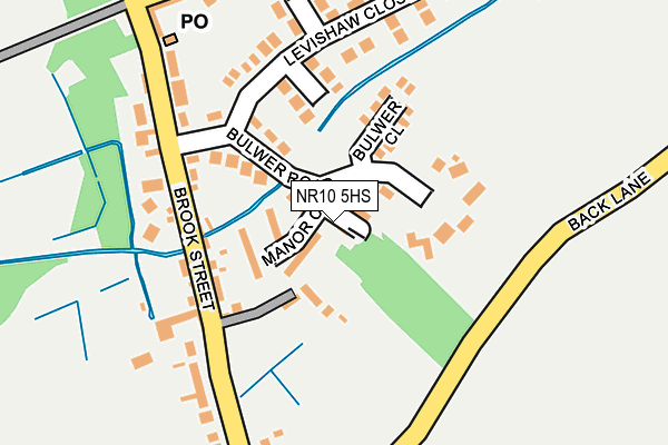 NR10 5HS map - OS OpenMap – Local (Ordnance Survey)