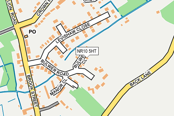 NR10 5HT map - OS OpenMap – Local (Ordnance Survey)