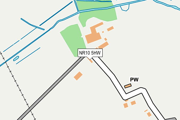 NR10 5HW map - OS OpenMap – Local (Ordnance Survey)