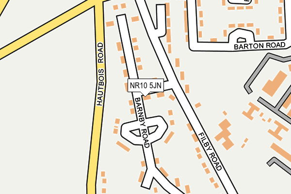 NR10 5JN map - OS OpenMap – Local (Ordnance Survey)