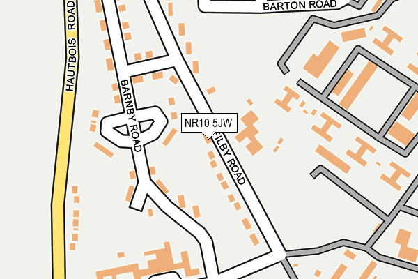 NR10 5JW map - OS OpenMap – Local (Ordnance Survey)