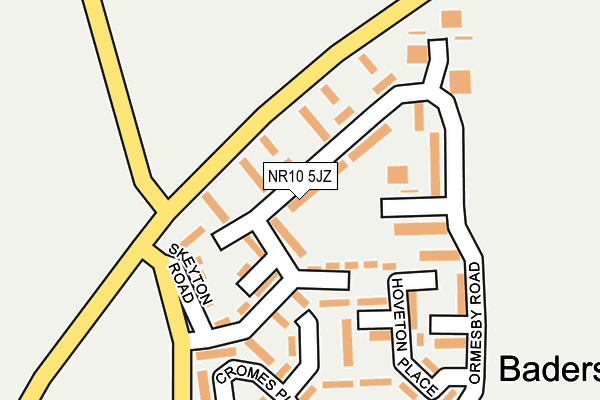 NR10 5JZ map - OS OpenMap – Local (Ordnance Survey)