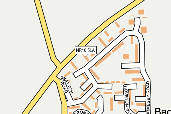 NR10 5LA map - OS OpenMap – Local (Ordnance Survey)