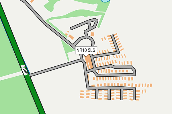NR10 5LS map - OS OpenMap – Local (Ordnance Survey)