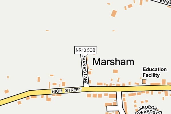 NR10 5QB map - OS OpenMap – Local (Ordnance Survey)