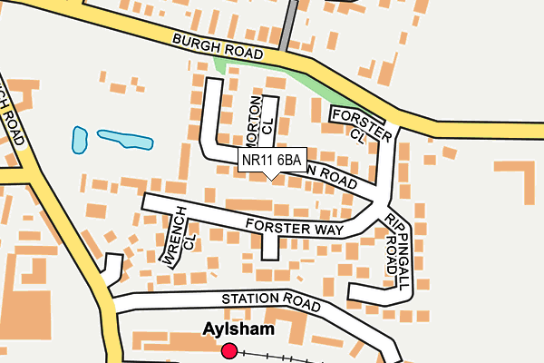 NR11 6BA map - OS OpenMap – Local (Ordnance Survey)