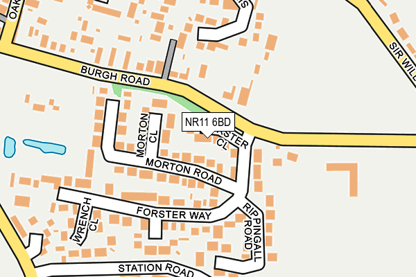 NR11 6BD map - OS OpenMap – Local (Ordnance Survey)