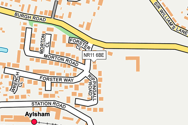 NR11 6BE map - OS OpenMap – Local (Ordnance Survey)