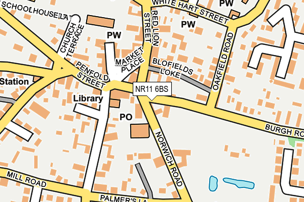 NR11 6BS map - OS OpenMap – Local (Ordnance Survey)