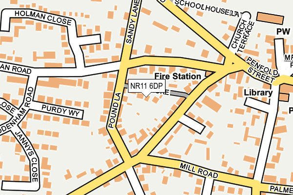 NR11 6DP map - OS OpenMap – Local (Ordnance Survey)