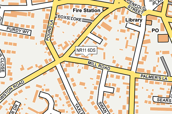 NR11 6DS map - OS OpenMap – Local (Ordnance Survey)