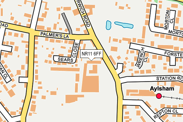 NR11 6FF map - OS OpenMap – Local (Ordnance Survey)