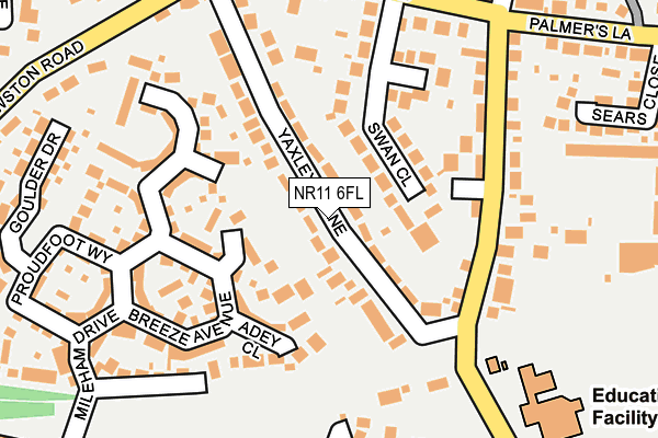 NR11 6FL map - OS OpenMap – Local (Ordnance Survey)