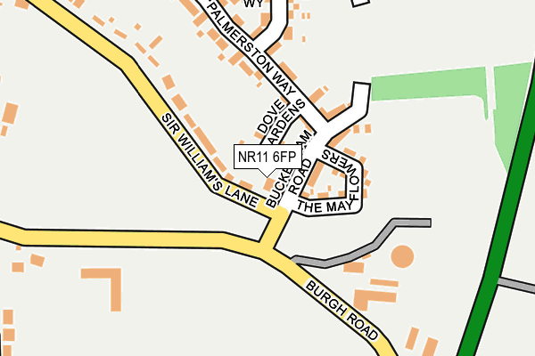 NR11 6FP map - OS OpenMap – Local (Ordnance Survey)