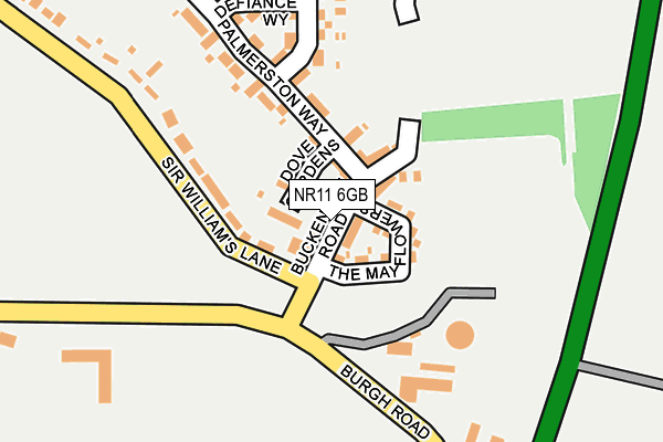 NR11 6GB map - OS OpenMap – Local (Ordnance Survey)