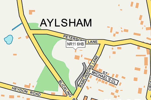 NR11 6HB map - OS OpenMap – Local (Ordnance Survey)