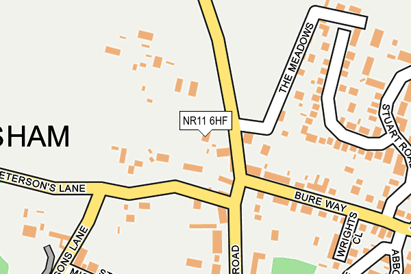 NR11 6HF map - OS OpenMap – Local (Ordnance Survey)