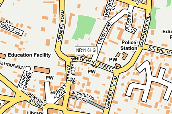 NR11 6HG map - OS OpenMap – Local (Ordnance Survey)
