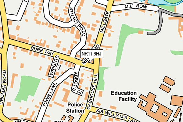 NR11 6HJ map - OS OpenMap – Local (Ordnance Survey)
