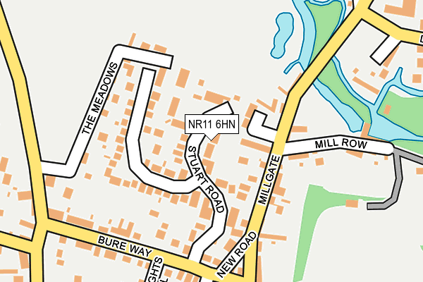 NR11 6HN map - OS OpenMap – Local (Ordnance Survey)