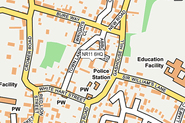 NR11 6HQ map - OS OpenMap – Local (Ordnance Survey)